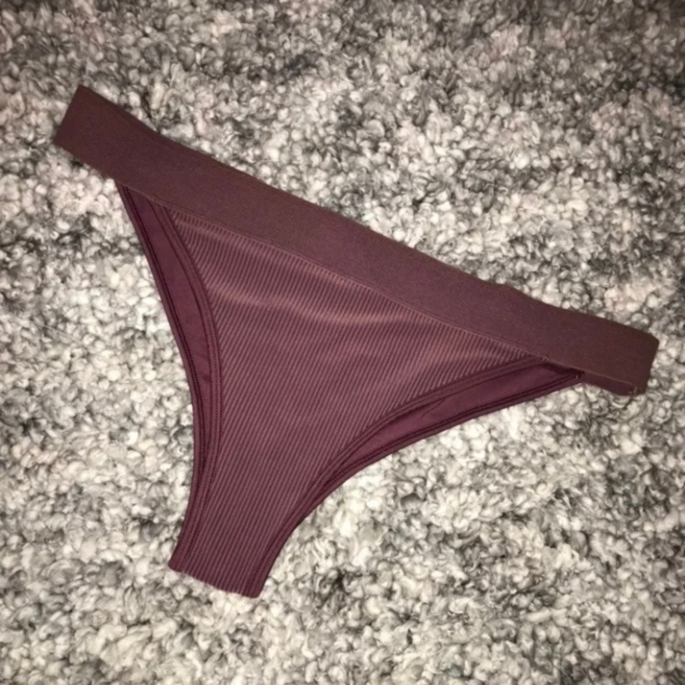 Frankies Bikini Maroon color bikini bottoms XL